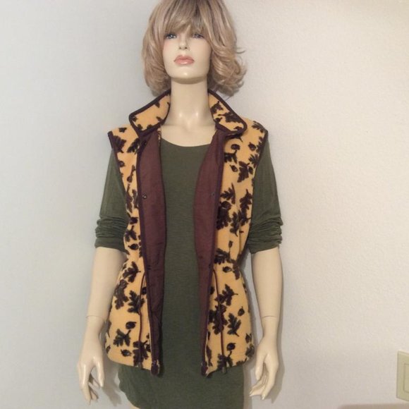 TSUNAMI Canadian-made Fleece vest autumn details Size M - Picture 4 of 12